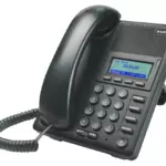 SIP IP Phone with 1 x 10/100Mbps PoE support, 1 x 10/100Mbps LAN port, VLAN support, 1 SIP Line, 1 Line LCD display, (w