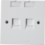 Dual Faceplate withShutter & ID Plate - White
