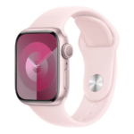 Apple Watch Series 9 GPS 41mm Pink Aluminium Case With Light Pink Sport Band - S/M